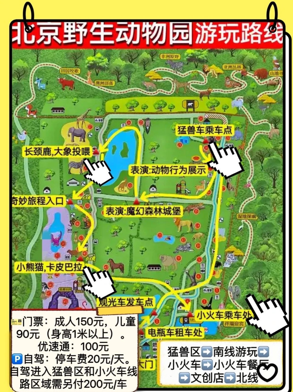北京野生动物园游玩攻略