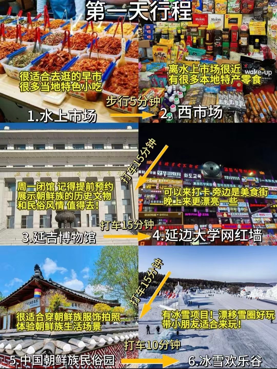 延吉 3 日完整游玩行程🥳