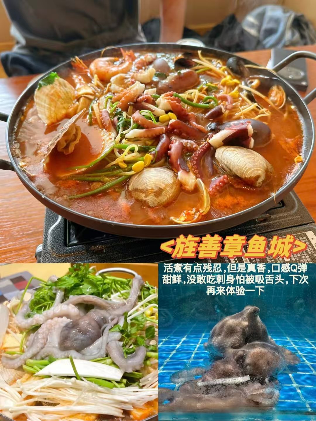 延吉正餐 + 特色小吃下午茶三套搭配✨活章鱼锅、经典包饭、延边手作小食实测