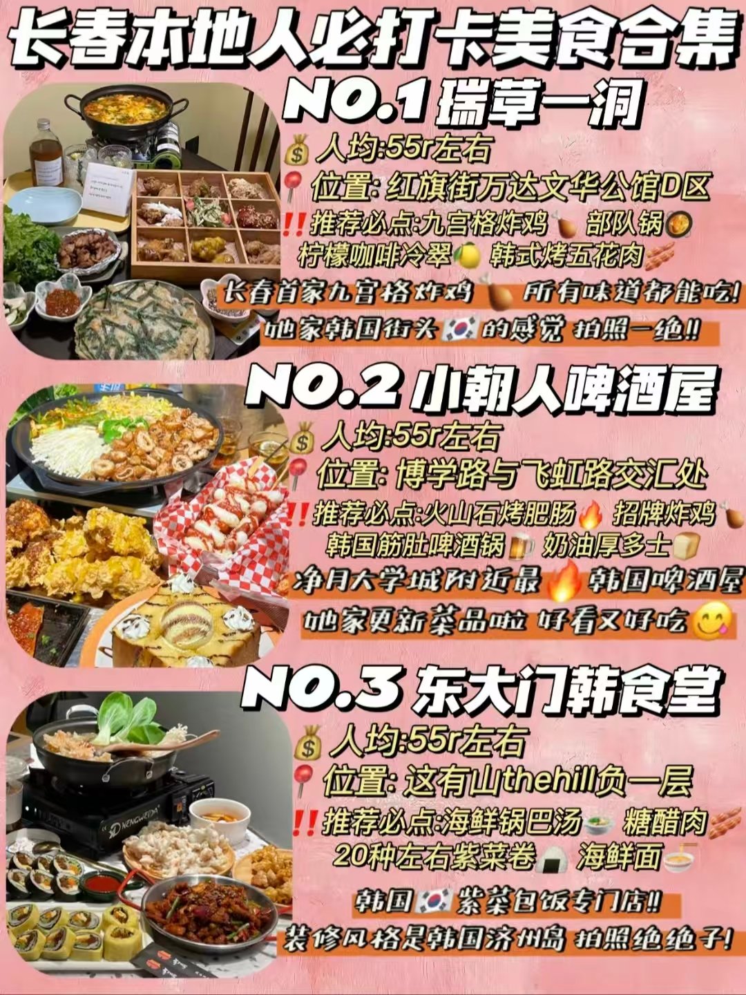 长春全城美食分类打卡清单｜韩餐・涮肉・小龙虾・约会餐厅全覆盖✨