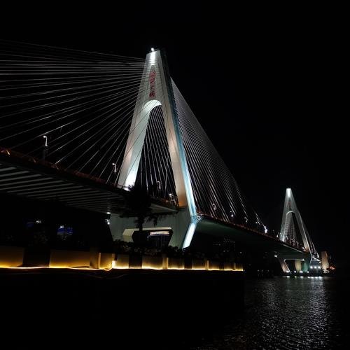世纪大桥观景步道🌉海口地标大桥｜沉浸式追大桥夜景