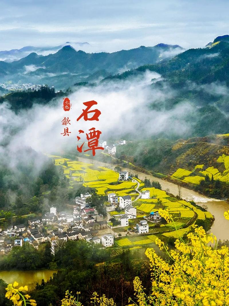 石潭🌼｜春日油菜花，田园水墨画卷
