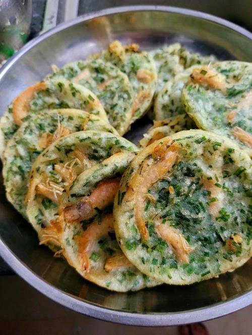 🍤韭菜虾饼｜临高爆款，外酥里鲜超解馋