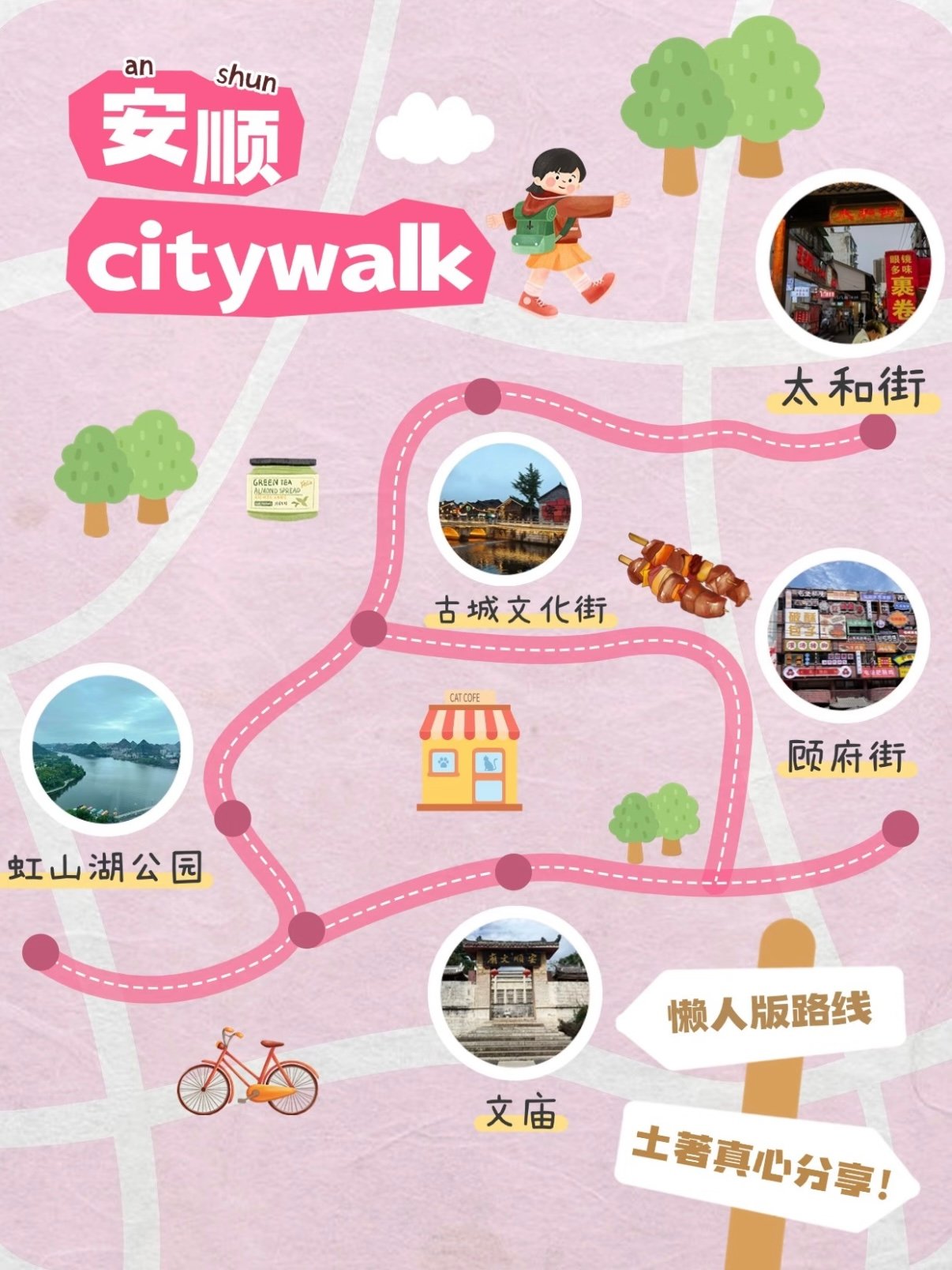 安顺懒人 Citywalk｜1 日精简徒步路线📜土著亲测不走弯路