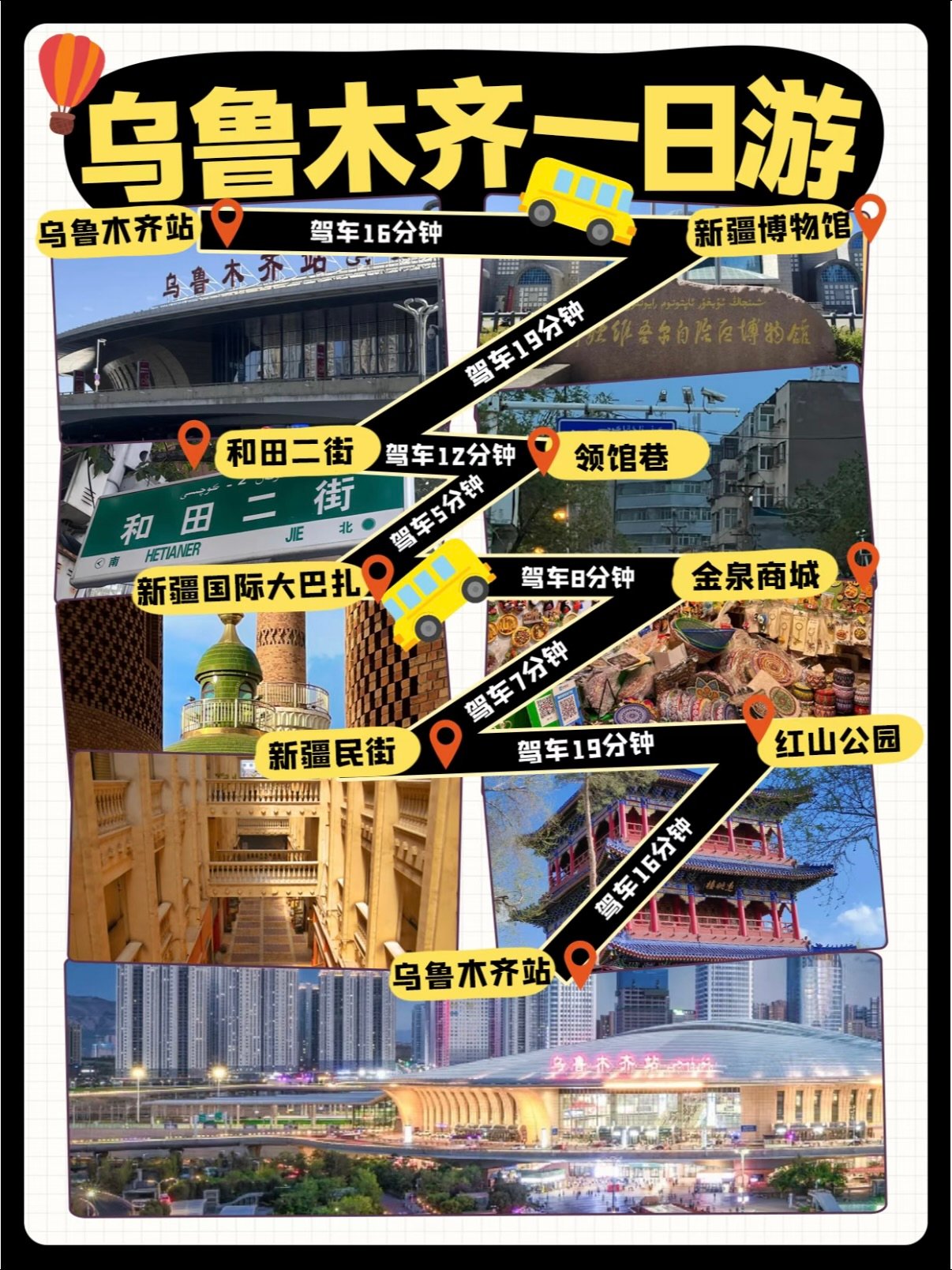 📍 乌鲁木齐一日游｜市区经典路线 Citywalk