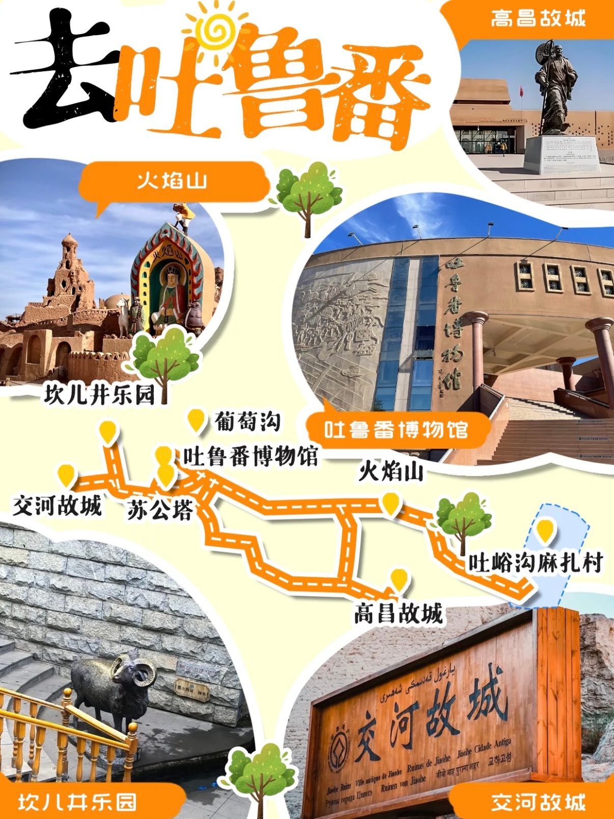🌞吐鲁番一日全景游｜玩转火洲 穿越千年丝路✨