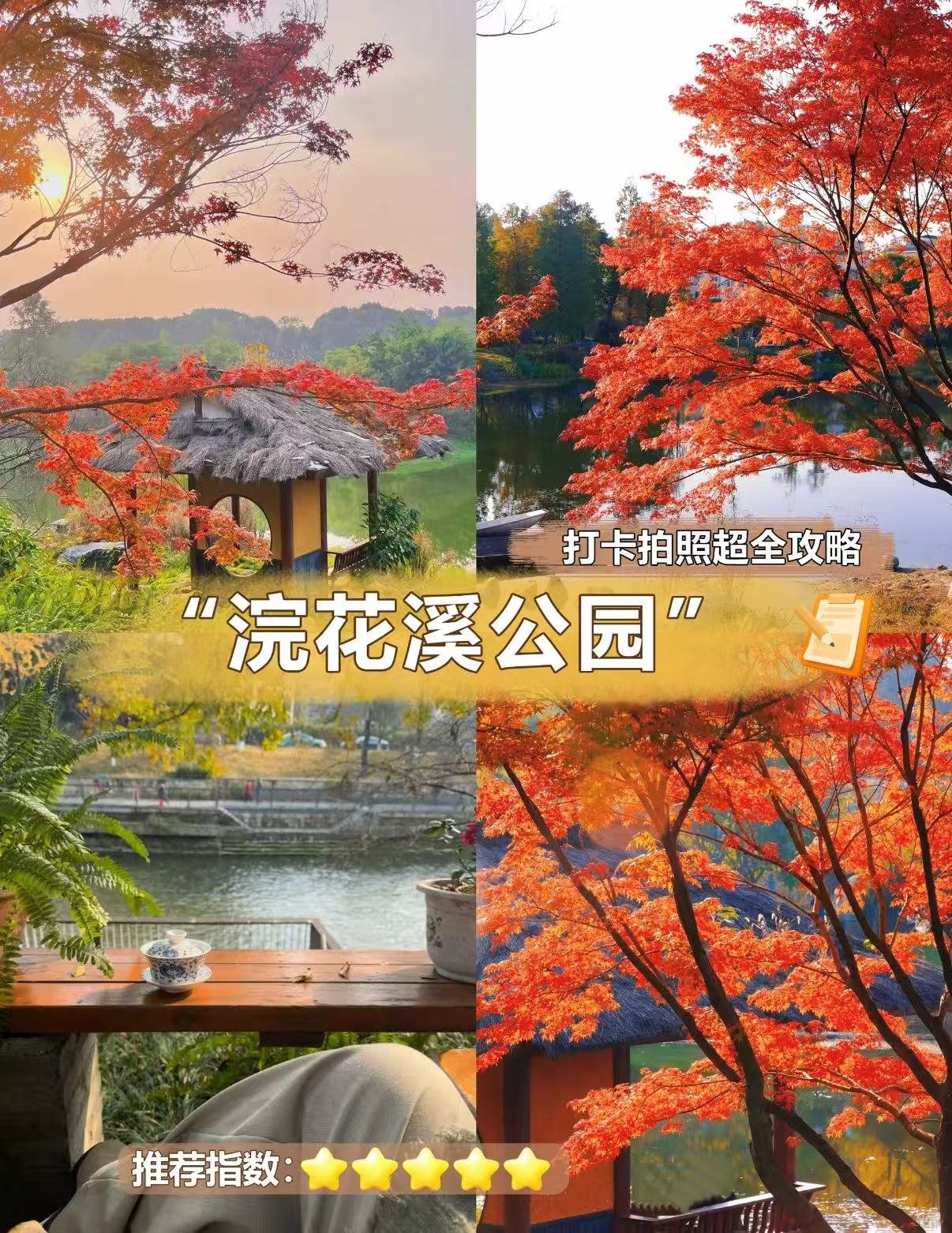 浣花溪公园秋日打卡攻略✨