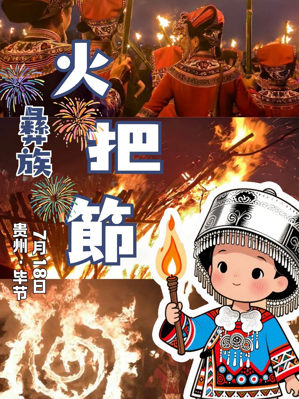 🔥 贵州毕节彝族火把节｜沉浸式体验民族狂欢盛典