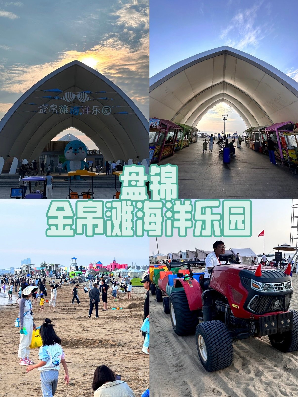 盘锦金帛滩海洋乐园｜亲子看海一站式遛娃攻略🌊
