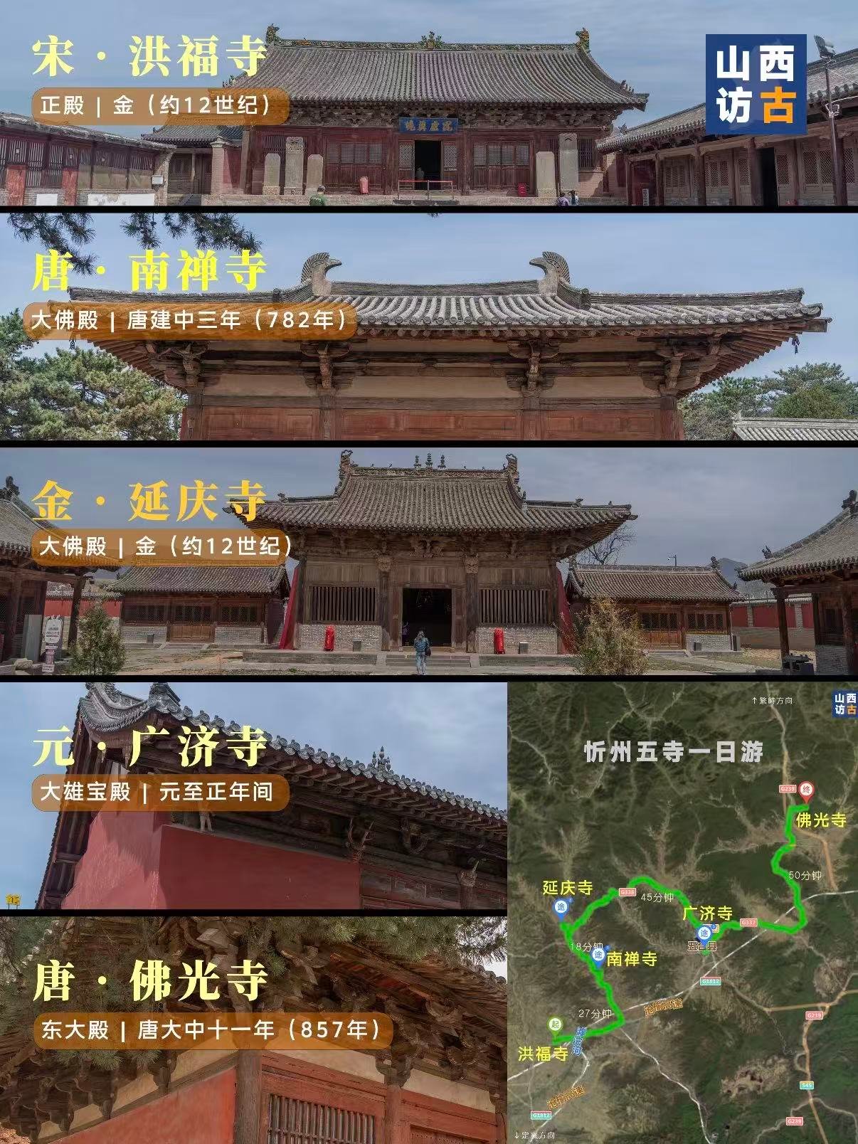 🏯忻州「五寺串联」一日古建朝圣完整攻略