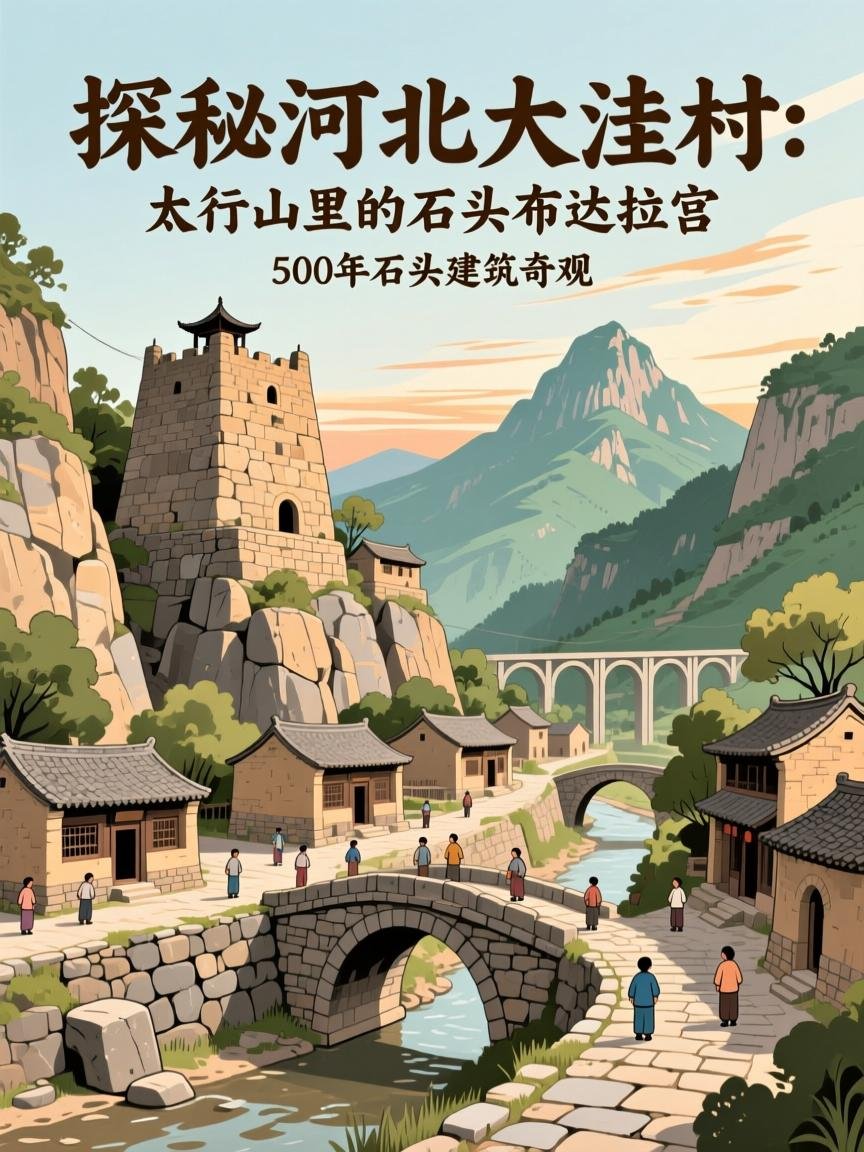邯郸大洼村🏡｜太行布达拉宫・石头古村