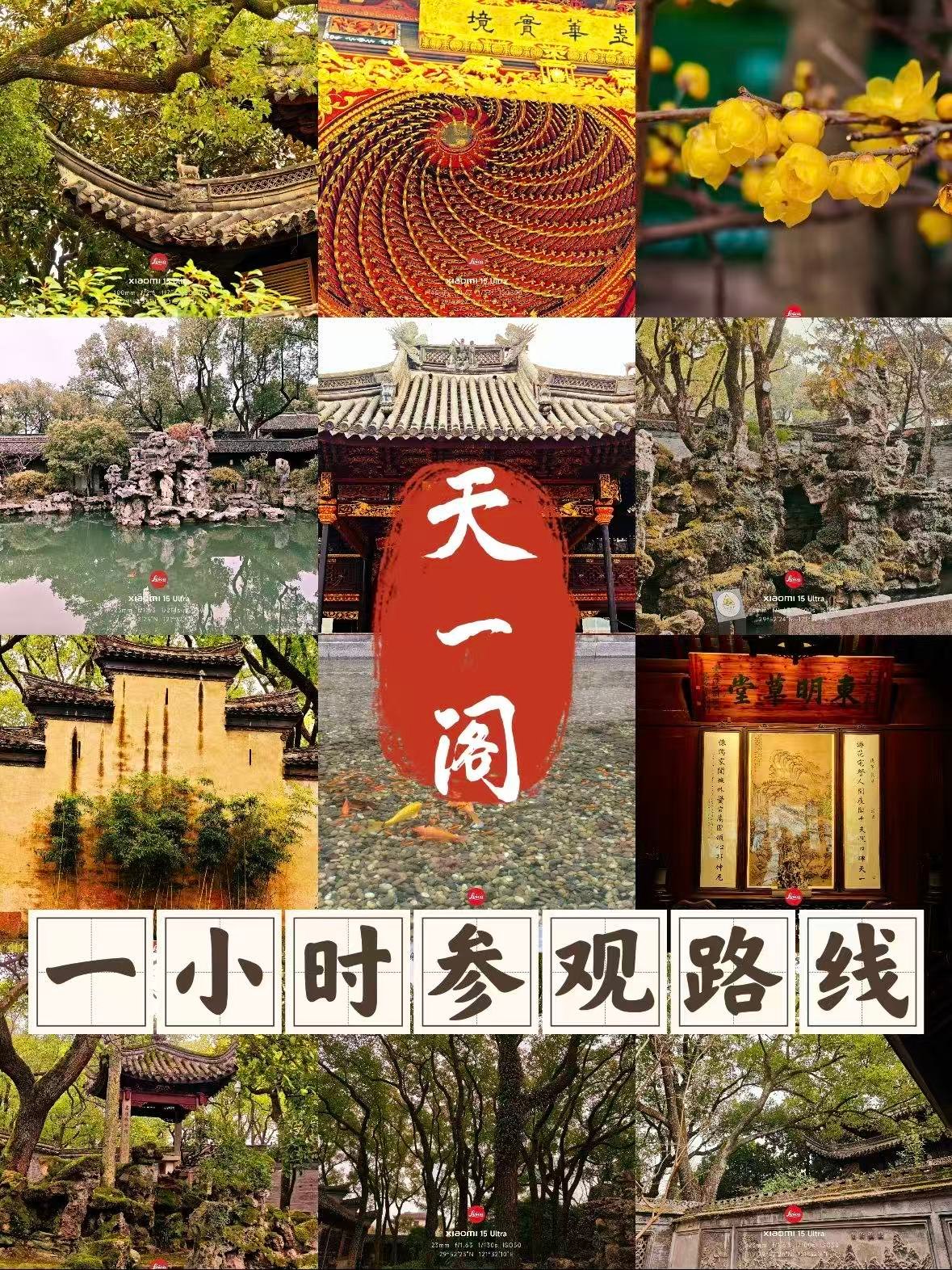 🌿 天一阁・一小时逛完江南藏书圣地攻略