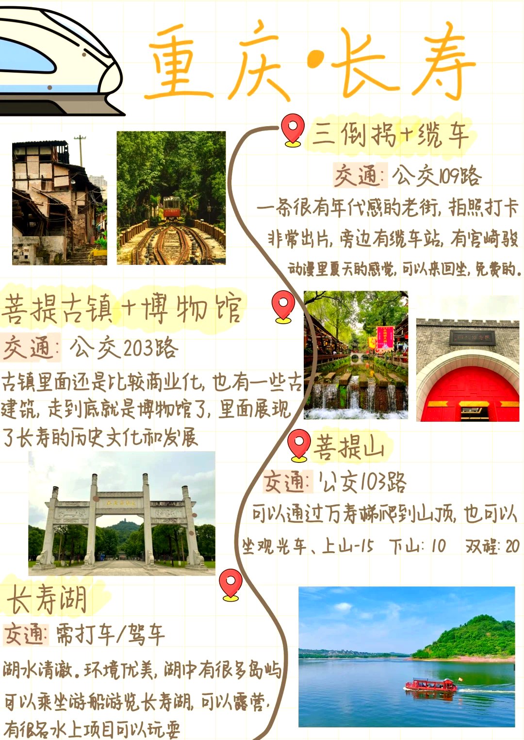 长寿一日休闲游玩攻略｜老街缆车 + 古镇登山 + 湖景美食