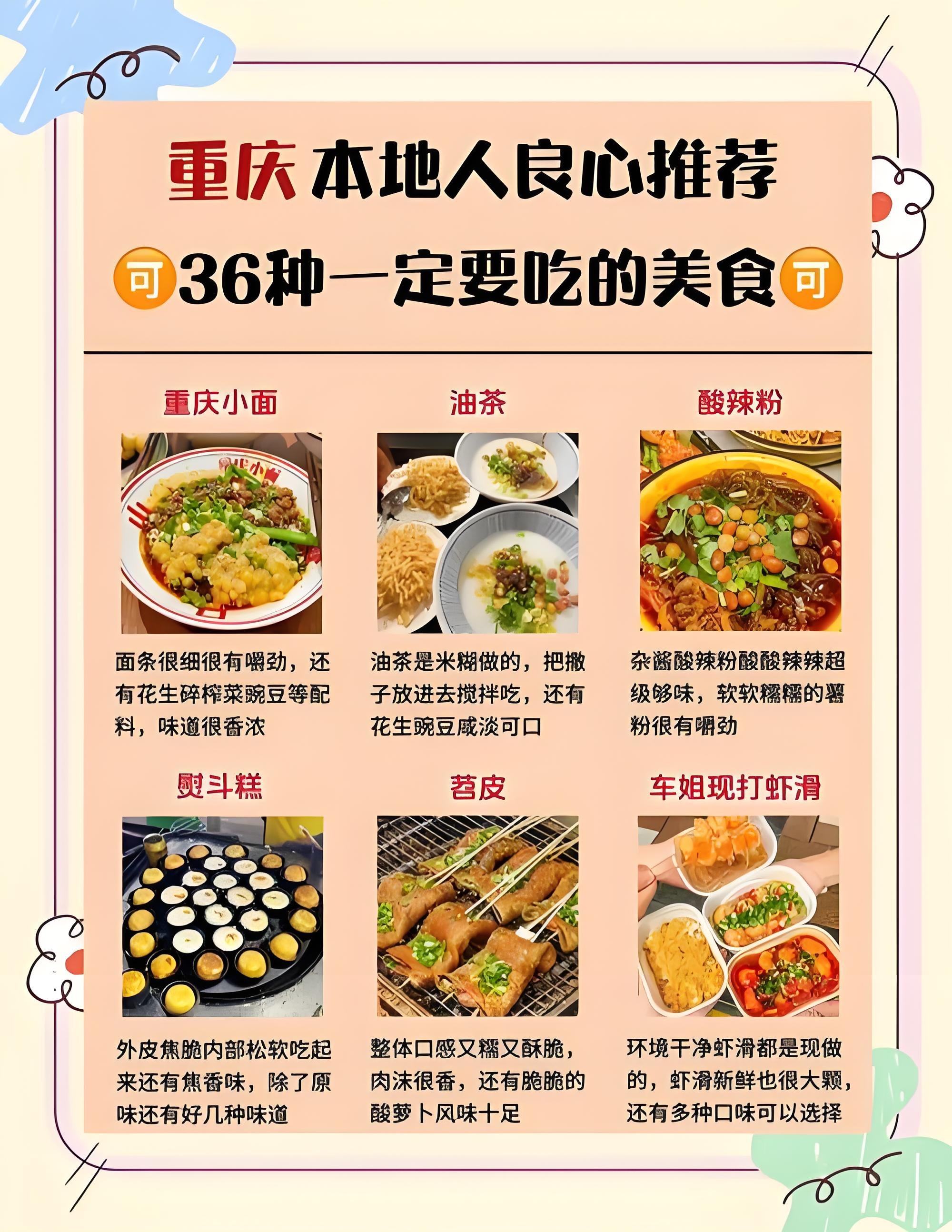 重庆 36 款地道美食全分类清单