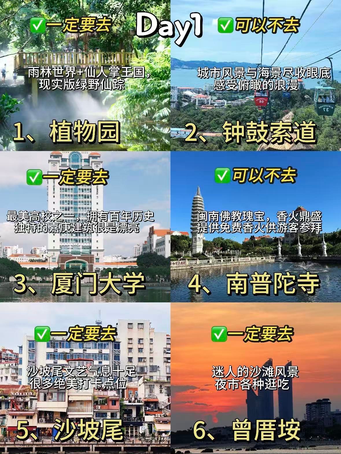 🌴 厦门 2 日游攻略｜懒人版打卡 + 美食清单