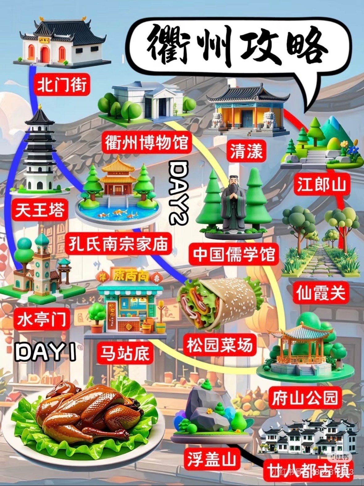 衢州 4 日游保姆级攻略✨｜吃遍美食 + 逛遍古迹