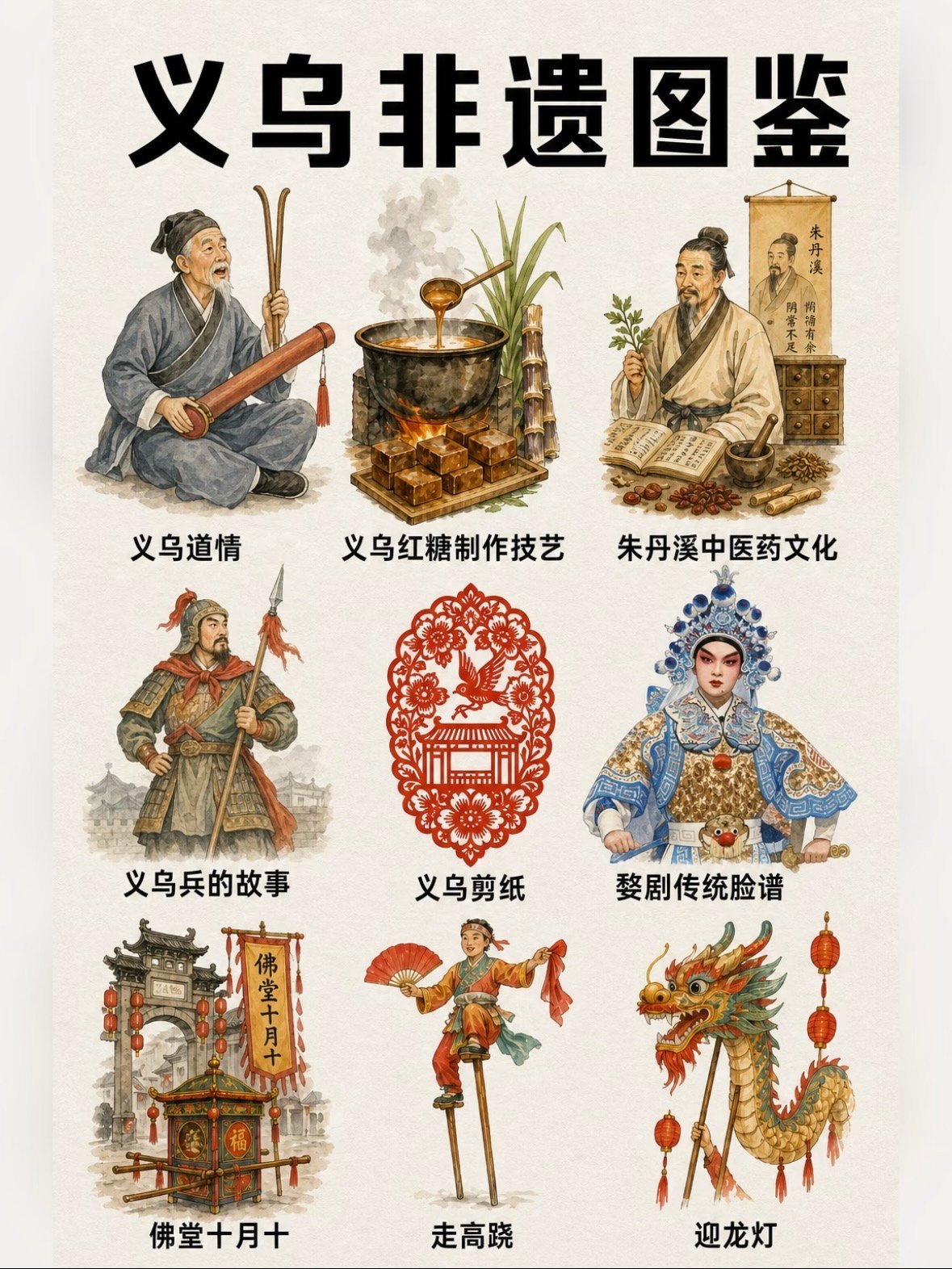 义乌非遗图鉴｜藏在鸡毛换糖背后的千年文化密码✨
