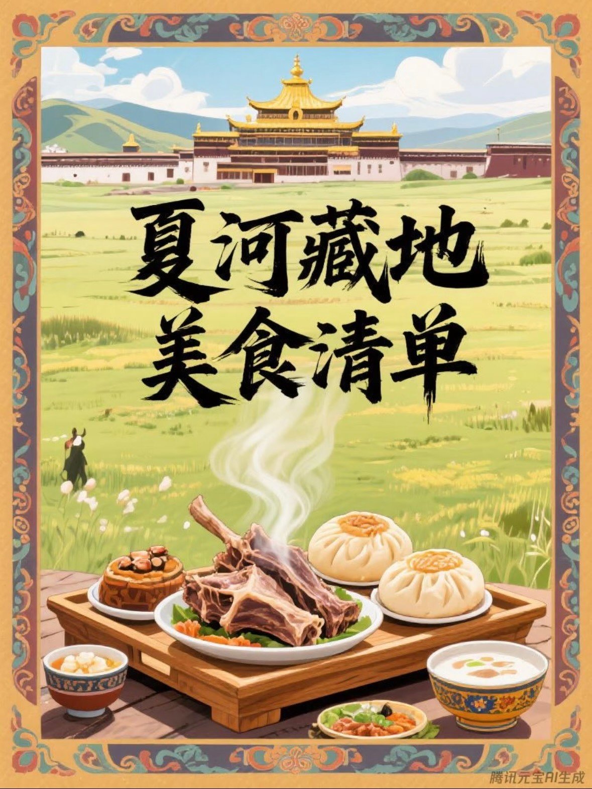 🍖 夏河藏地美食清单｜草原上的舌尖狂欢✨