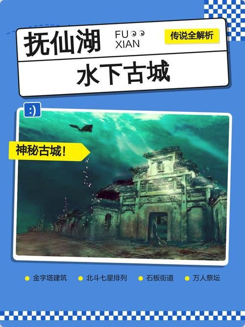 🌊抚仙湖水下古城｜神秘古滇遗址｜探秘未解之谜 + 奇幻想象