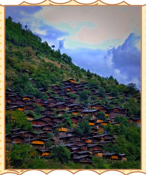 🏡同乐傈僳古村｜维西原生态木楞房村寨｜非遗阿尺木刮发源地🏘️