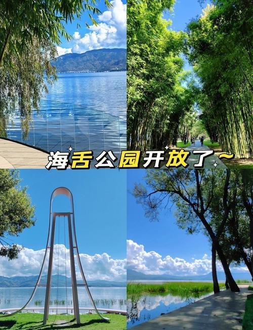海舌生态公园，洱海边小众湿地公园🌴陆地伸进洱海形成天然舌头，原生态无人挤