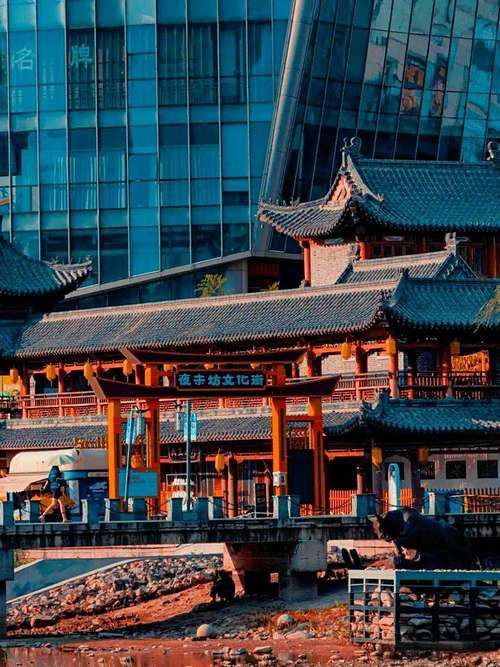 🏘️奎文门｜明代古城门✨潍坊地标 + 夜景灯光