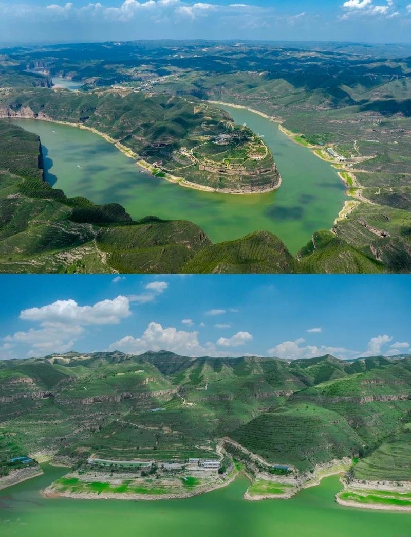 🌊准格尔黄河大峡谷・黄河奇观✨丹霞峭壁 + 太极湾